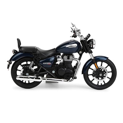 Royal Enfield Meteor 350 Stellar Blue Modell im Maßstab 1:12