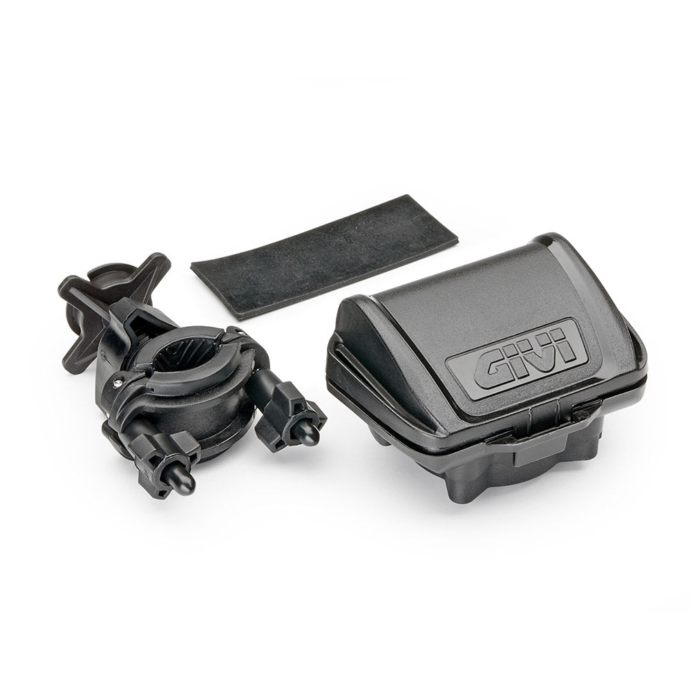 Custodia Universale GIVI per Dispositivi Pedaggio Autostradale Europeo con Kit Fissaggio Manubrio