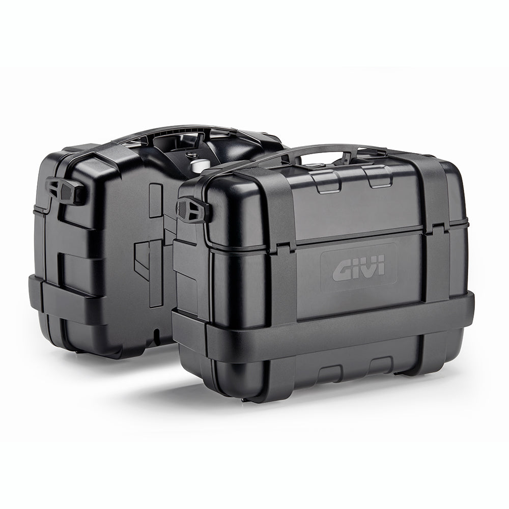 Set 2 Valigie GIVI TREKKER TRK33BB 33 Litri Nere con Terzo Cilindretto