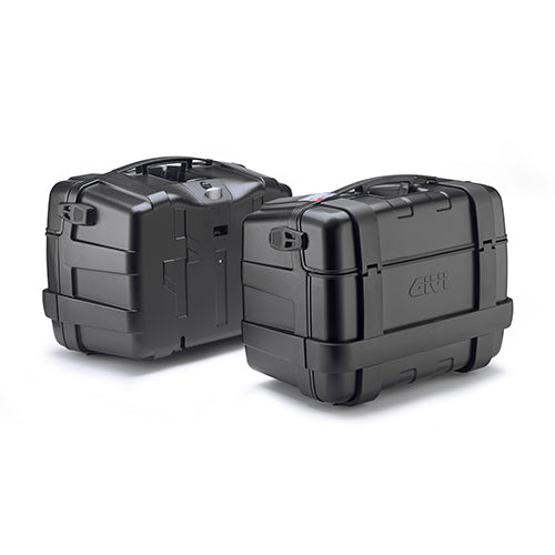 Coppia Valigie GIVI TREKKER TRK46B 46 Litri Nere con Terzo Cilindretto