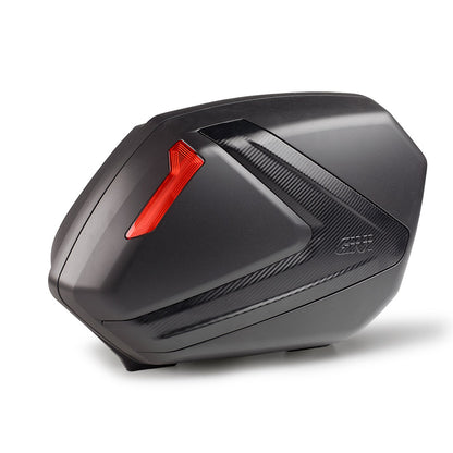 Coppia Valigie GIVI MONOKEY SIDE V37N 37 Litri Nere con Cover Argento Opaco e Catadiottri Rossi