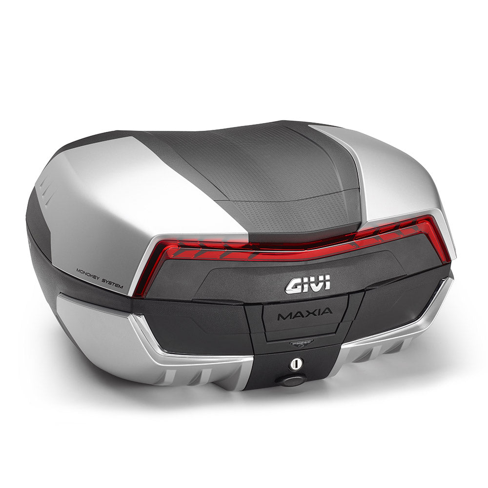 Valigia GIVI V58 MAXIA5 Nera con Catadiottro Rosso e Cover Alluminio