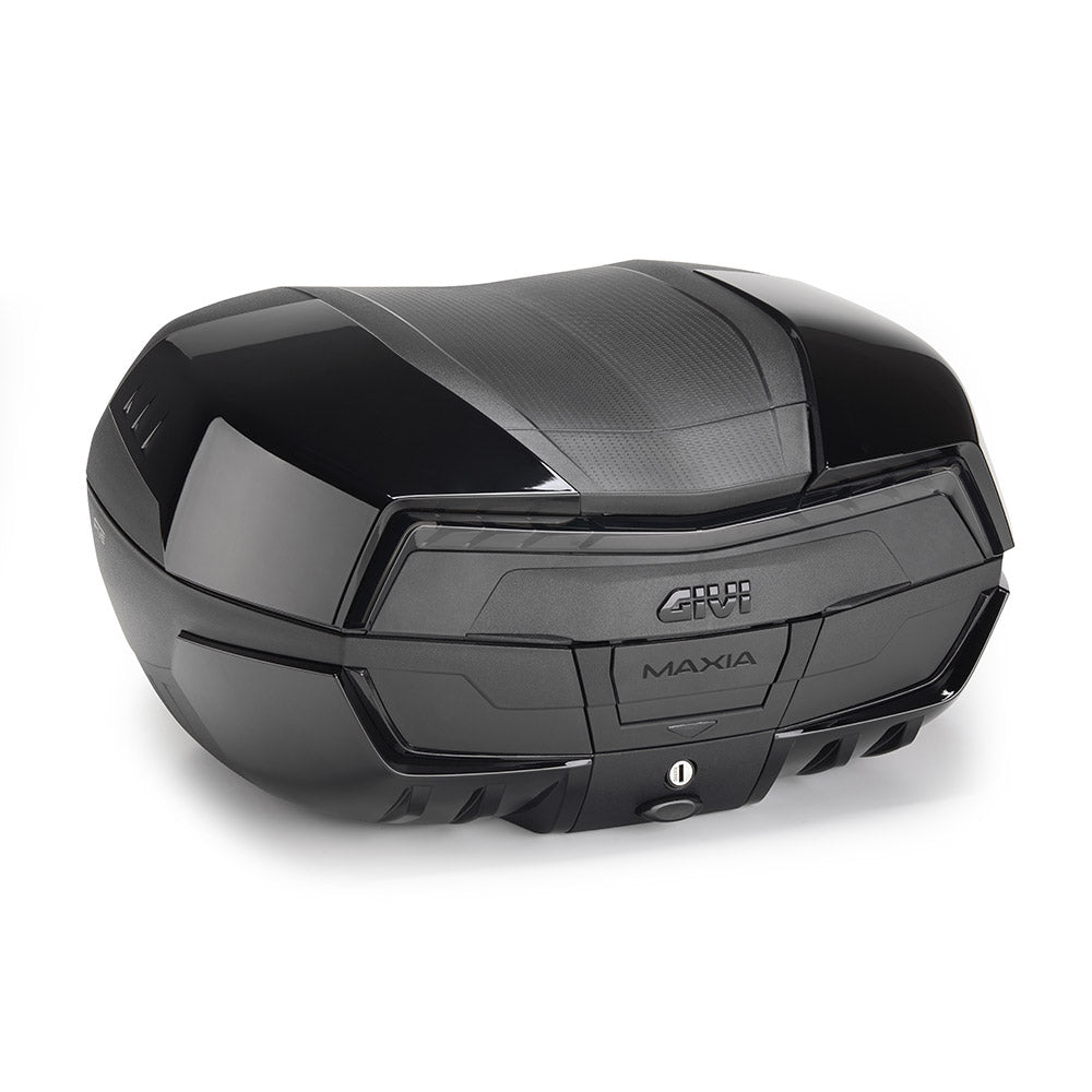 Valigia GIVI V58 MAXIA5 BLACK EDITION 58 Litri Nera con Catadiottro Fumé Scuro e Cover Verniciate Nere