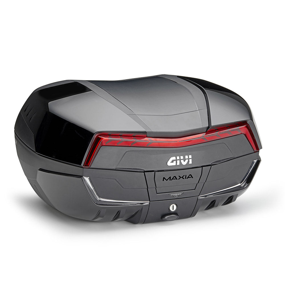 Valigia GIVI V58 MAXIA5 58 Litri Nera con Catadiottro Rosso e Cover Verniciabili