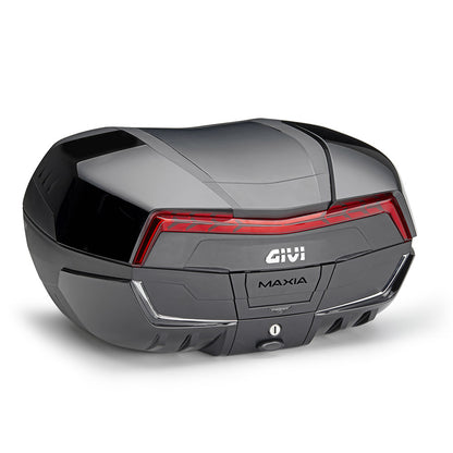 Valigia GIVI V58 MAXIA5 58 Litri Nera con Catadiottro Rosso e Cover Verniciabili