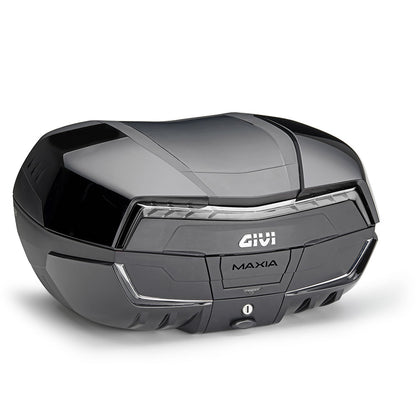 Valigia GIVI V58 MAXIA5 58 Litri Nera con Catadiottro Rosso e Cover Verniciabili