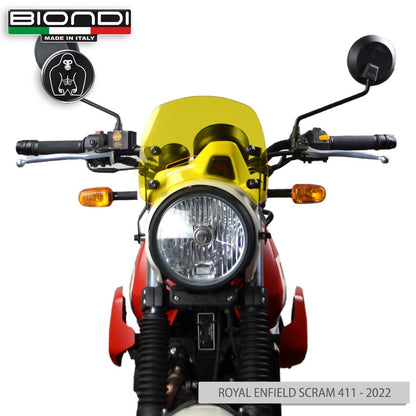 Cupolino Biondi Mod. Caffè Giallo per Royal Enfield Scram 411 - Cod. 8010443