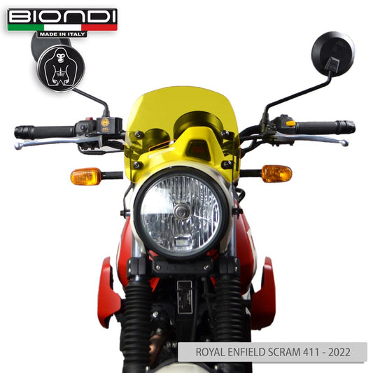 Cupolino Biondi Mod. Caffè Giallo per Royal Enfield Scram 411 - Cod. 8010443