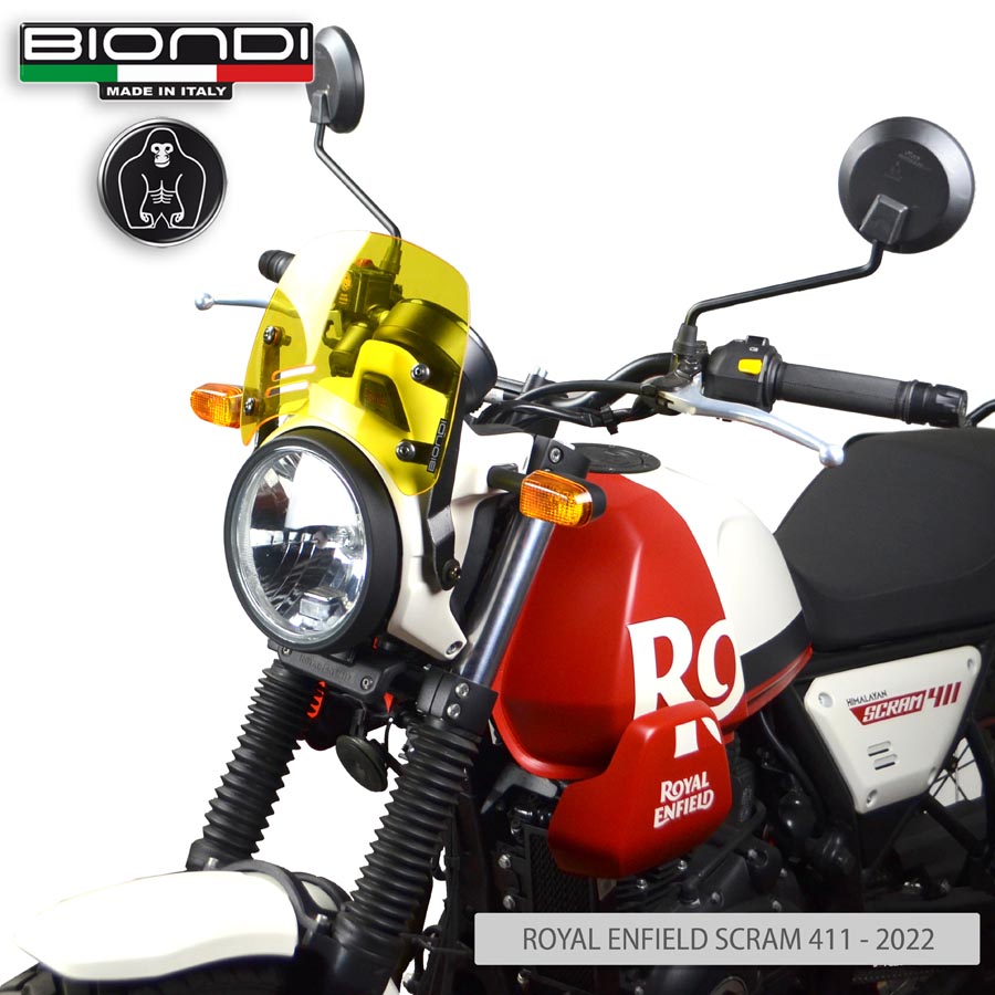 Cupolino Biondi Mod. Caffè Giallo per Royal Enfield Scram 411 - Cod. 8010443