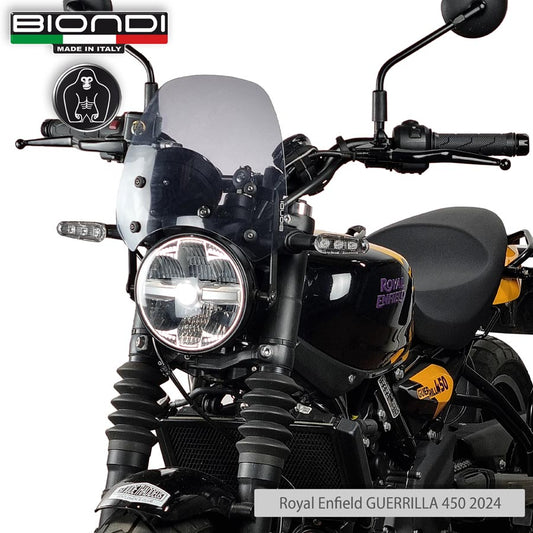 Cupolino fumè chiaro Sport con kit per Royal Enfield Guerrilla 450 - Cod. 8010513