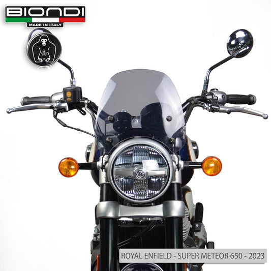 Cupolino fumè chiaro Sport per Royal Enfield 350 e 650 - Cod. 8010438
