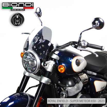 Cupolino fumè chiaro Sport per Royal Enfield 350 e 650 - Cod. 8010438