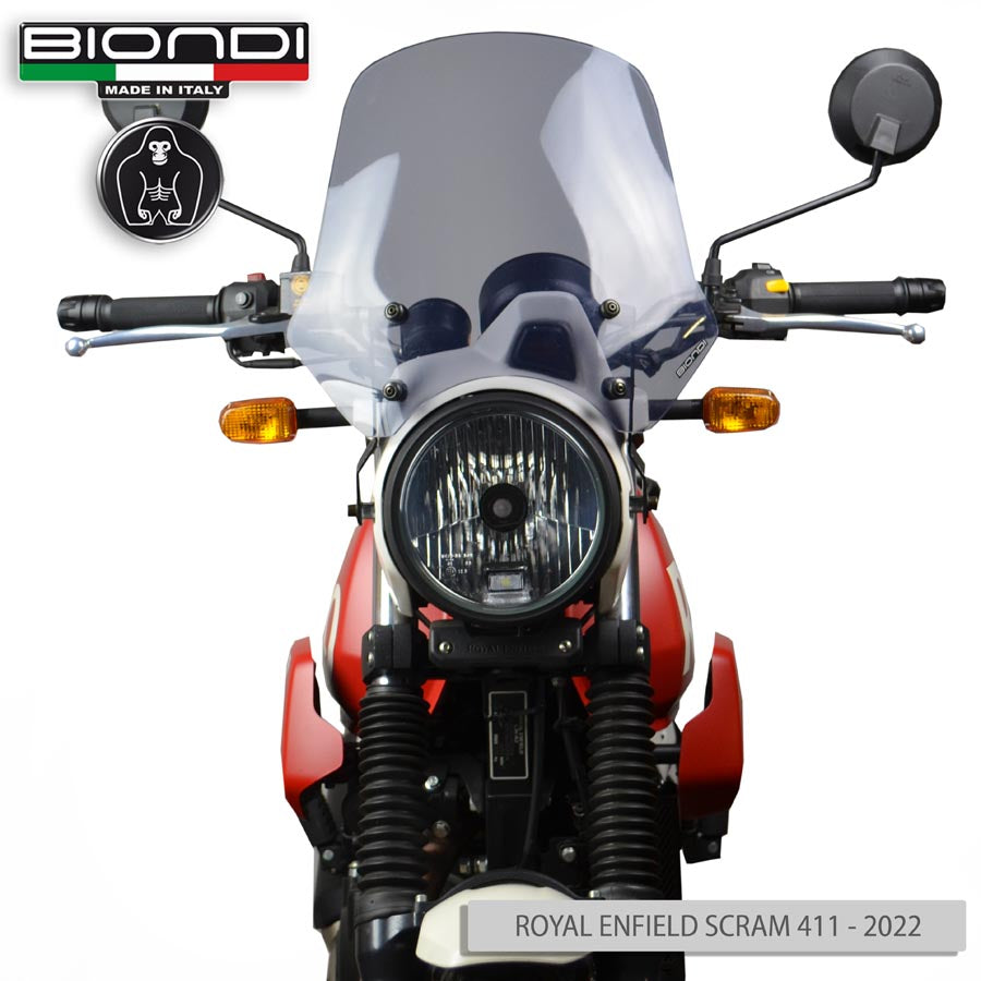 Cupolino fumè chiaro Touring per Royal Enfield Scram 411 - Cod. 8010448