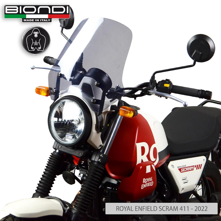 Cupolino fumè chiaro Touring per Royal Enfield Scram 411 - Cod. 8010448
