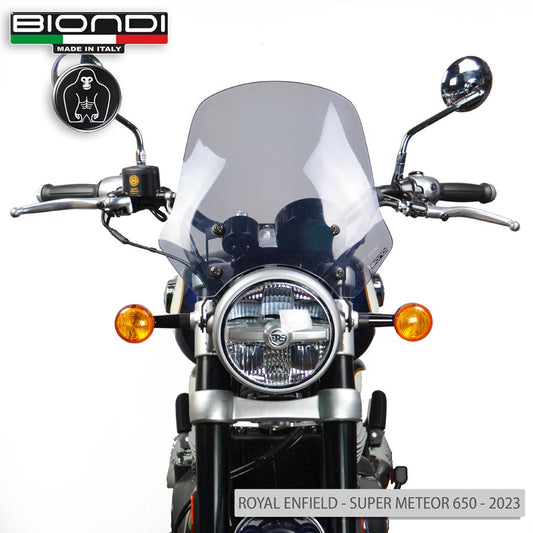 Cupolino fumè chiaro Touring per Royal Enfield Super Meteor 650 e Meteor 350 - Cod. 8010441