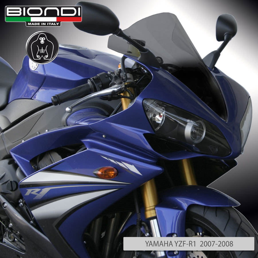 Cupolino fumé doppia bolla Biondi per Yamaha YZF-R1 2007-2008 - Cod. 8010258