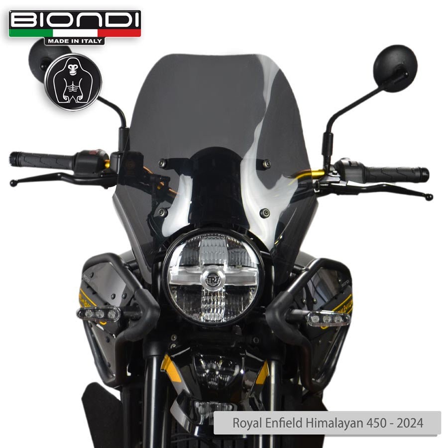 Cupolino fumè scuro Mod. Touring per Royal Enfield Himalayan 450 - Cod. 8010535
