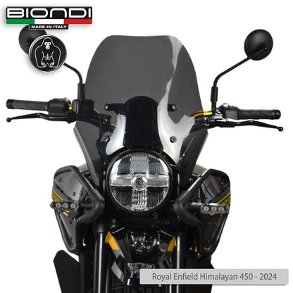 Cupolino fumè scuro Mod. Touring per Royal Enfield Himalayan 450 - Cod. 8010535