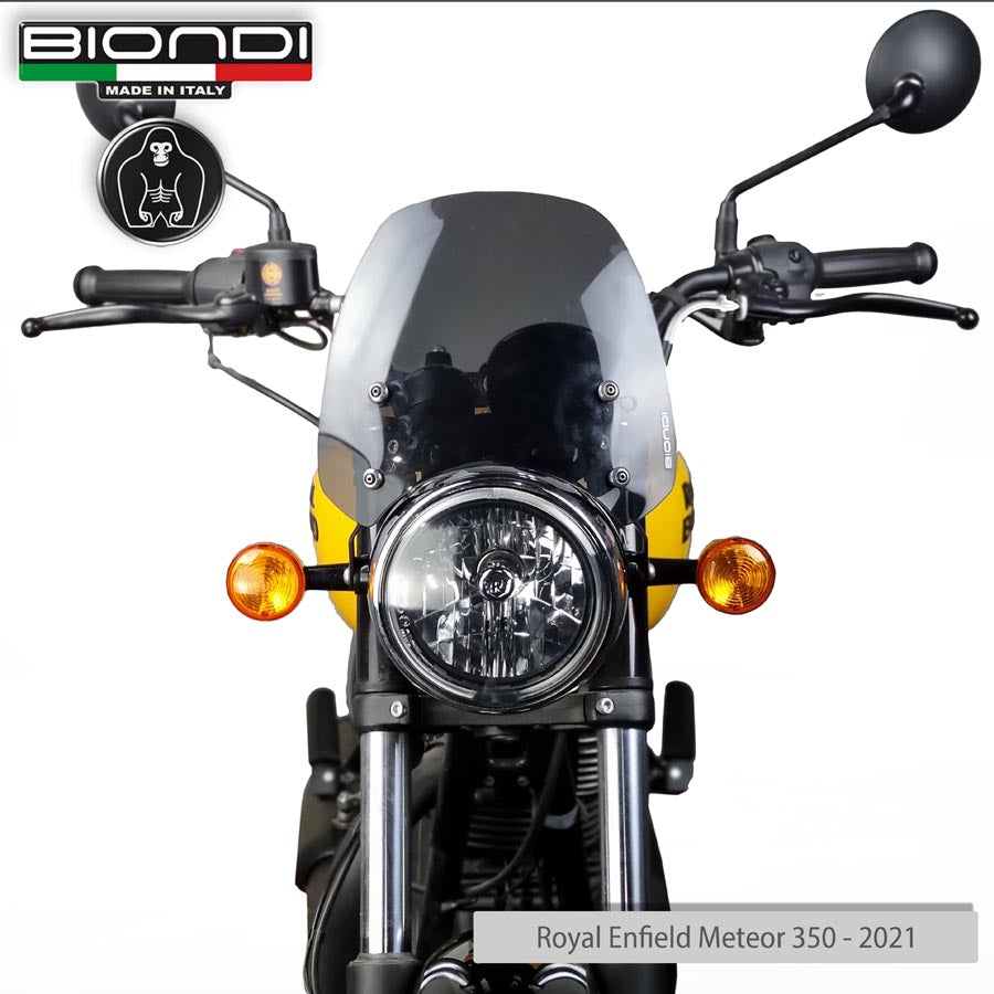 Cupolino fumè scuro Sport per Royal Enfield Meteor, Interceptor e Super Meteor - Cod. 8010437
