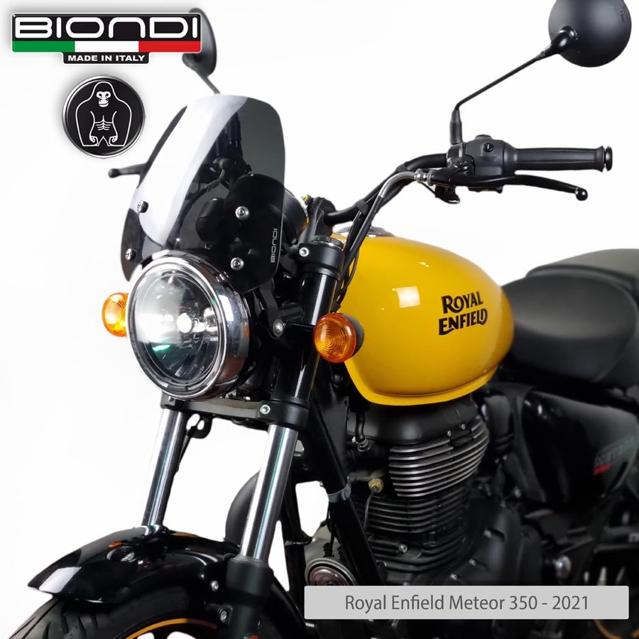 Cupolino fumè scuro Sport per Royal Enfield Meteor, Interceptor e Super Meteor - Cod. 8010437