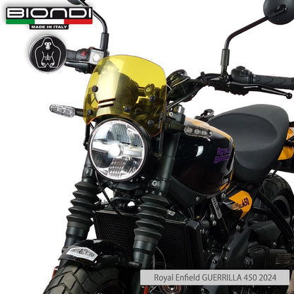 Cupolino giallo Caffè con kit di montaggio per Royal Enfield Guerrilla 450 - Cod. 8010511