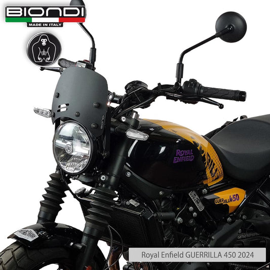 Cupolino Nero Satinato Modello Caffè per Royal Enfield Guerrilla 450 - Cod. 8010510
