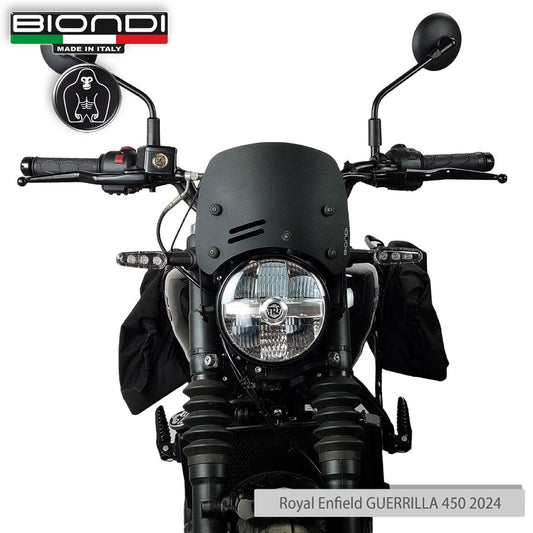 Cupolino Nero Satinato Modello Caffè per Royal Enfield Guerrilla 450 - Cod. 8010510