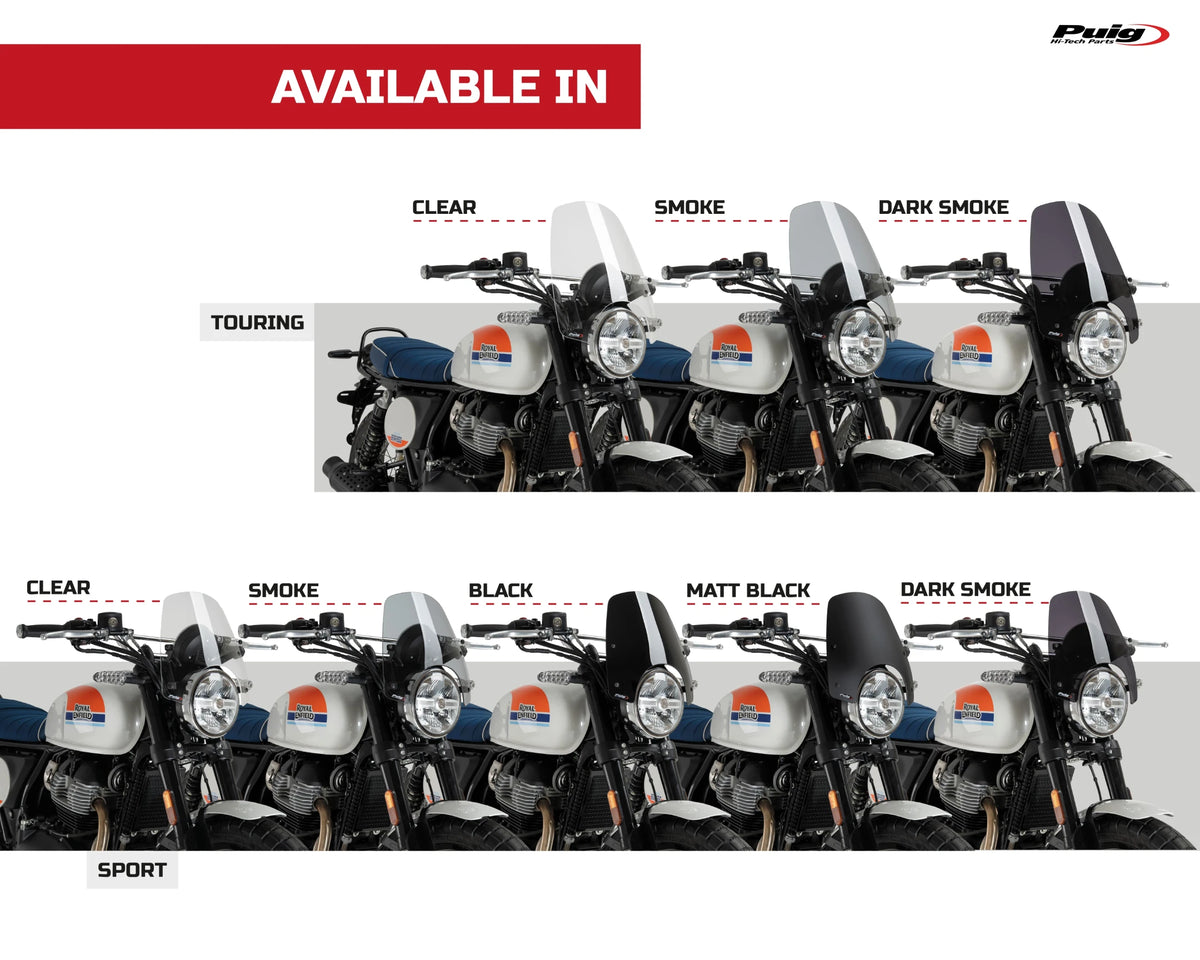 Cupolino Puig New Generation Touring per Royal Enfield Bear 650 - Cod. 23045