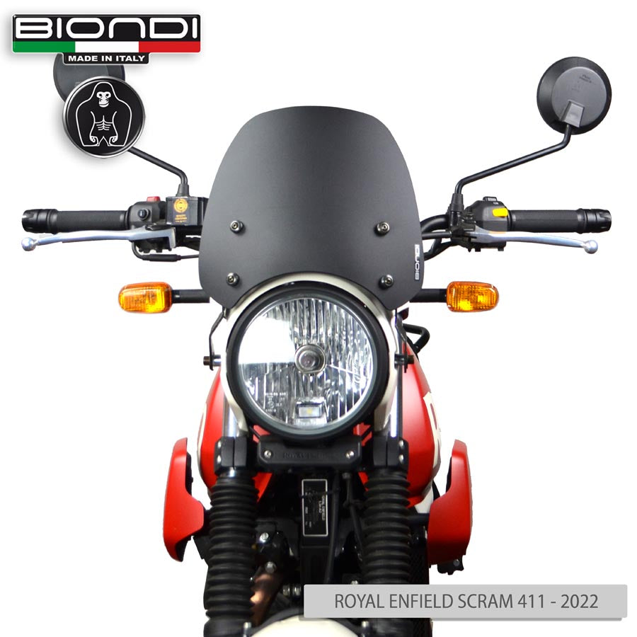 Cupolino Sport Biondi nero satinato per Royal Enfield Scram 411 - Cod. 8010446