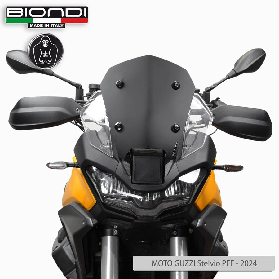 Cupolino Sport Nero satinato per Moto Guzzi V100 Stelvio PFF - Cod. 8010503