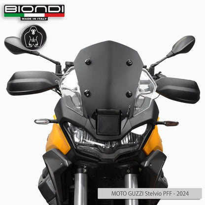 Cupolino Sport Nero satinato per Moto Guzzi V100 Stelvio PFF - Cod. 8010503