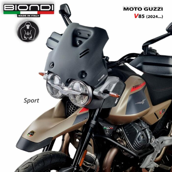 Cupolino Sport Nero satinato per Moto Guzzi V85 - Cod. 8010517