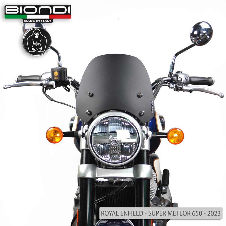 Cupolino Sport Nero Satinato per Royal Enfield 350 e 650 - Cod. 8010439