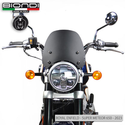 Cupolino Sport Nero Satinato per Royal Enfield 350 e 650 - Cod. 8010439