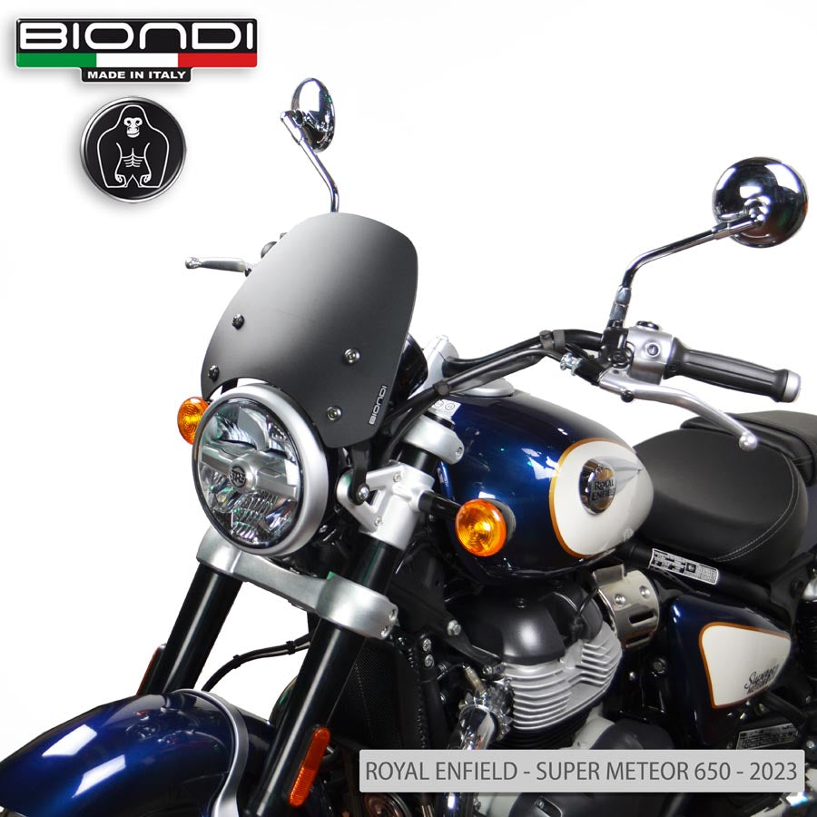 Cupolino Sport Nero Satinato per Royal Enfield 350 e 650 - Cod. 8010439