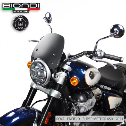 Cupolino Sport Nero Satinato per Royal Enfield 350 e 650 - Cod. 8010439