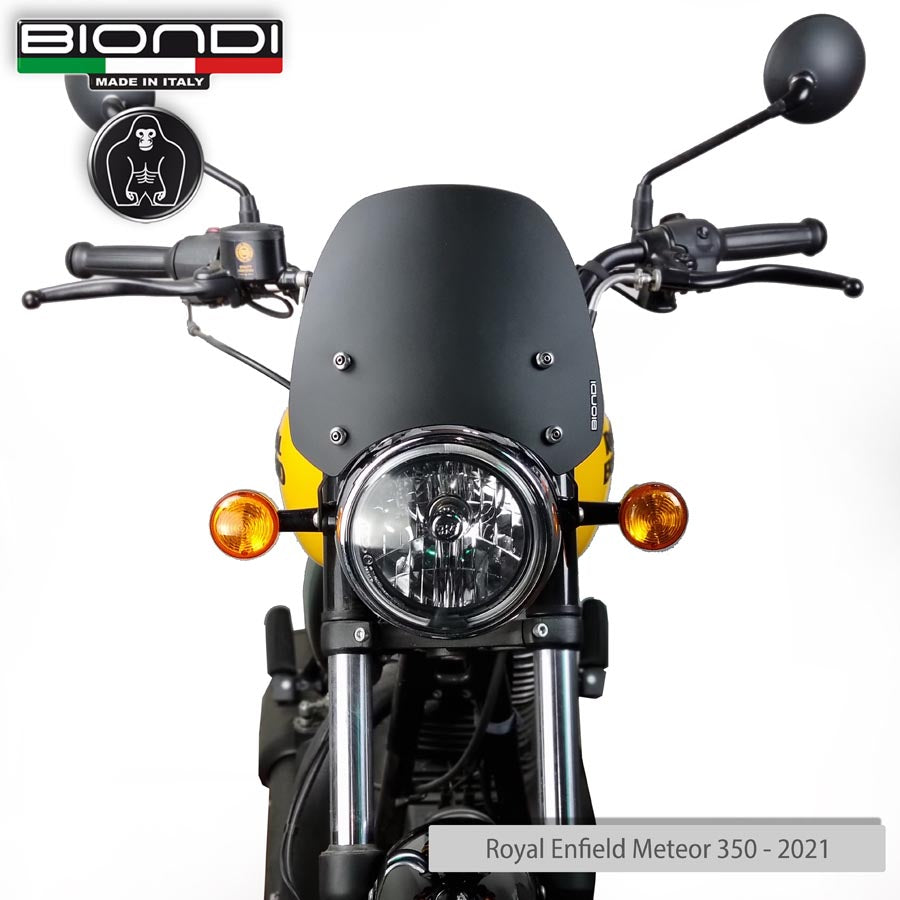 Cupolino Sport Nero Satinato per Royal Enfield 350 e 650 - Cod. 8010439