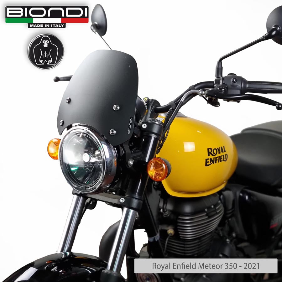 Cupolino Sport Nero Satinato per Royal Enfield 350 e 650 - Cod. 8010439