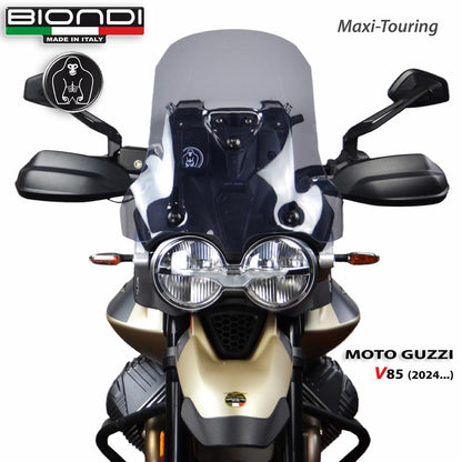 Cupolino Touring fumè chiaro per Moto Guzzi V85 Strada, V85 TT e Travel - Cod. 8010520
