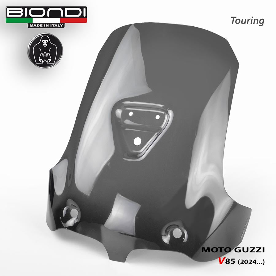 Cupolino Touring Fumè scuro per Moto Guzzi V85 TT, Strada e Travel - Cod. 8010519