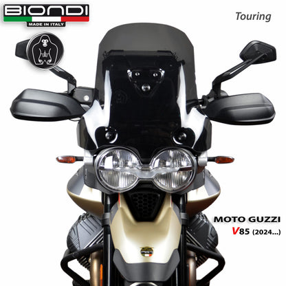 Cupolino Touring Fumè scuro per Moto Guzzi V85 TT, Strada e Travel - Cod. 8010519