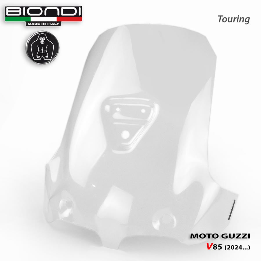 Cupolino Touring Trasparente per Moto Guzzi V85 Strada, TT e Travel - Cod. 8010518