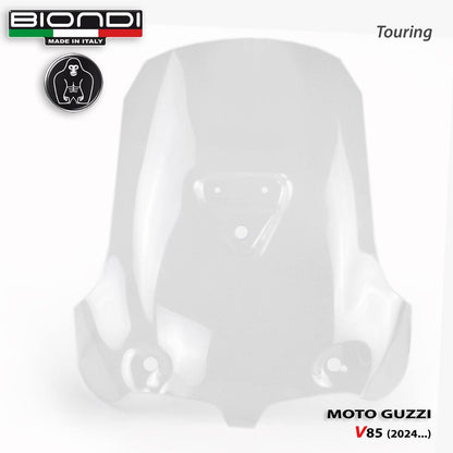 Cupolino Touring Trasparente per Moto Guzzi V85 Strada, TT e Travel - Cod. 8010518