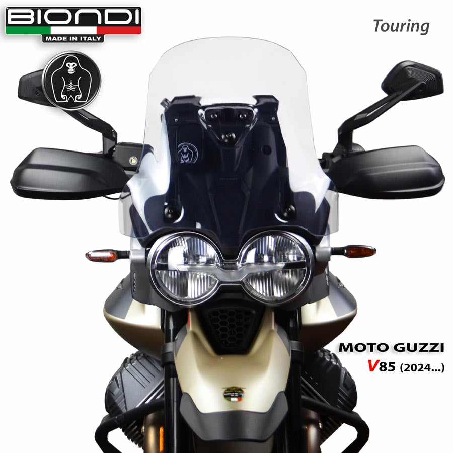 Cupolino Touring Trasparente per Moto Guzzi V85 Strada, TT e Travel - Cod. 8010518