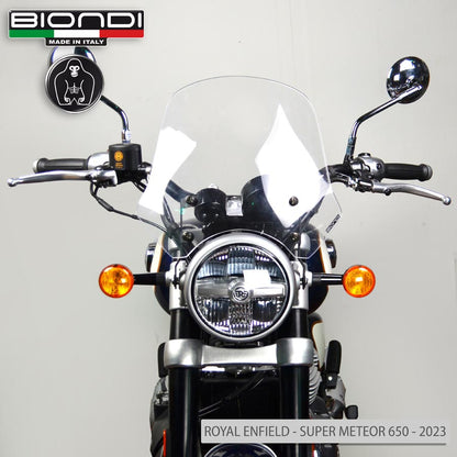 Cupolino Touring Trasparente per Royal Enfield Super Meteor 650 e Interceptor - Cod. 8010440