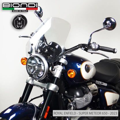 Cupolino Touring Trasparente per Royal Enfield Super Meteor 650 e Interceptor - Cod. 8010440