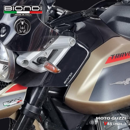 Deflettori aria fumè scuro per Moto Guzzi V85 TT, Strada e Travel - Cod. 8010522