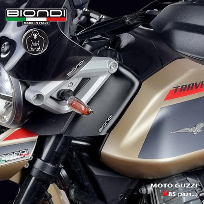 Deflettori aria Nero Satinato per Moto Guzzi V85 Strada, TT e Travel - Cod. 8010523
