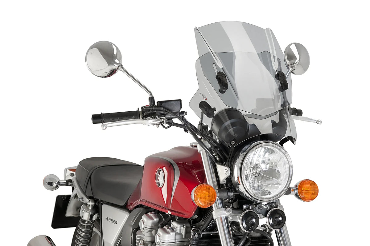 Parabrezza Up&Down Puig per moto con faro tondo - Cod. 2193