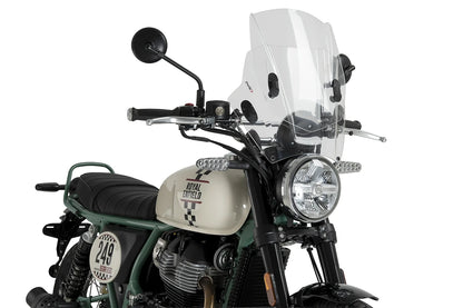 Parabrezza Up&Down Puig per moto con faro tondo - Cod. 2193